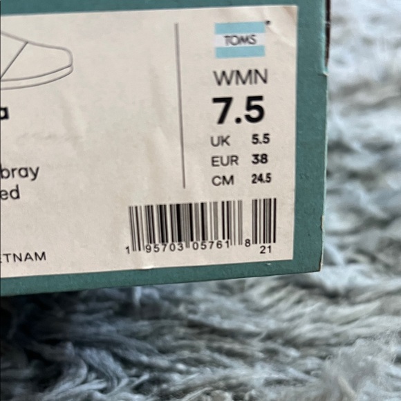 Toms Women’s Blue Football Print Flats - Picture 5 of 5